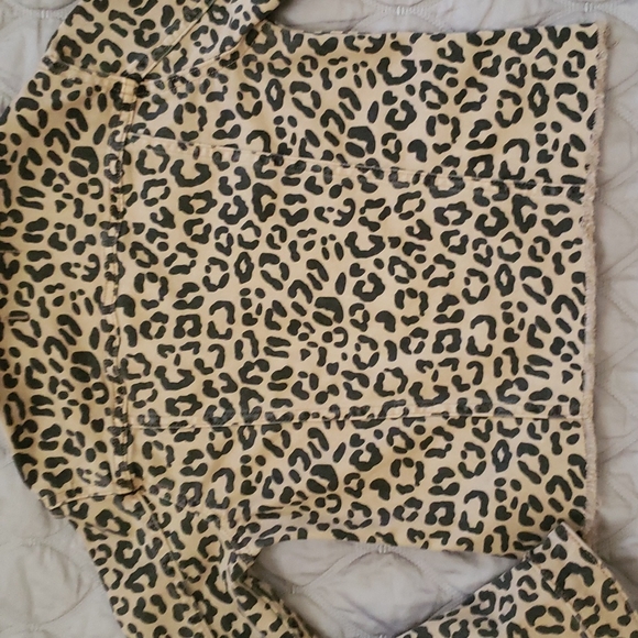 DL1961 LEOPARD PATTERN JEANS GIRLS JACKET - Picture 7 of 9
